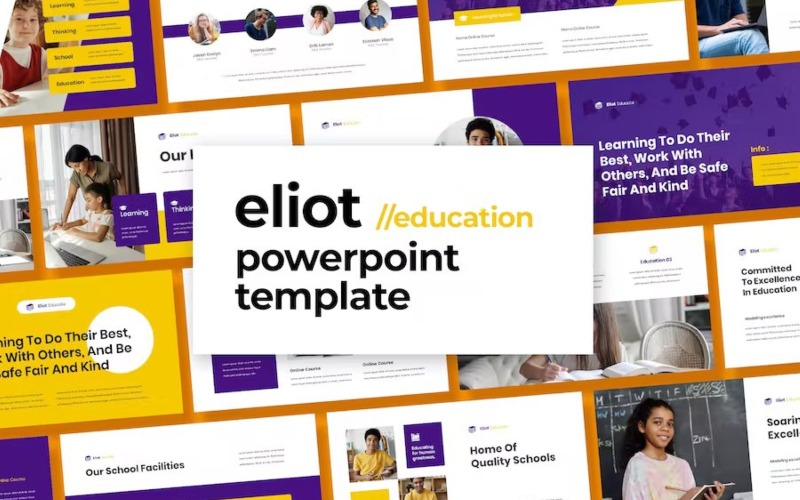 Eliot - Onderwijssjabloon Powerpoint