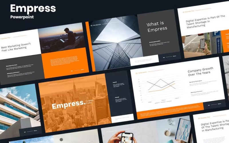 Empress - Firmenprofil Powerpoint #342796 - TemplateMonster