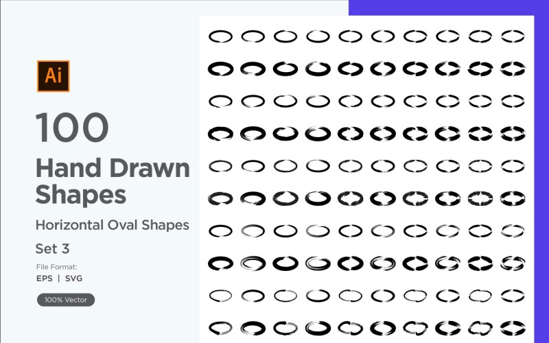 Horizontální oválný tvar 100_Set V 3