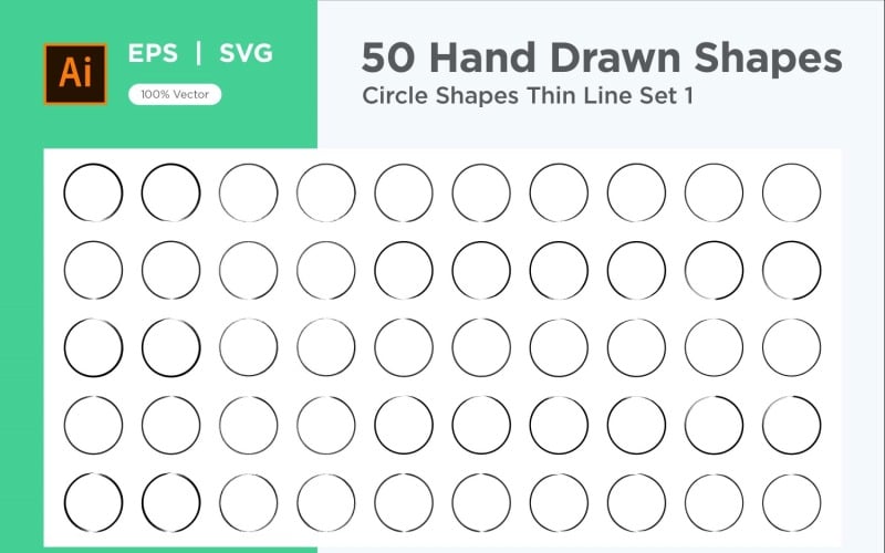 Cirkelform tunn linje 50_Set V 1