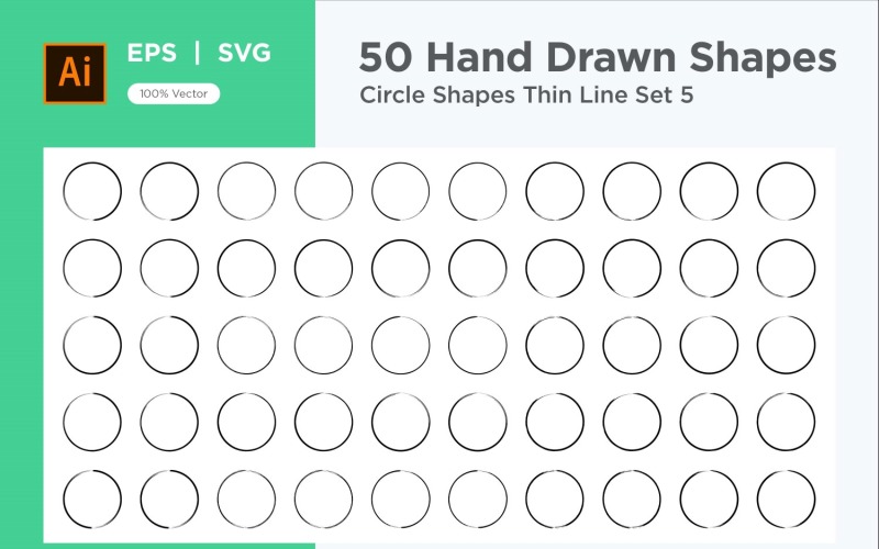 Cirkelform tunn linje 50_Set V 5