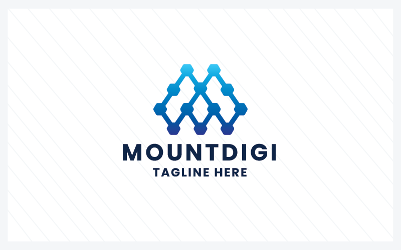 Montera Digital Letter M Pro logotypmall
