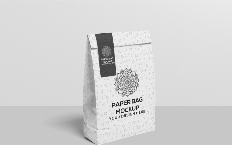Papieren zak - Mock-up van papieren zak