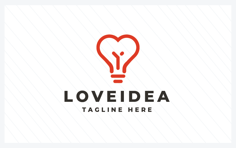 Plantilla de logotipo Love Idea Pro