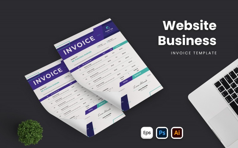 Website Business Invoice Template