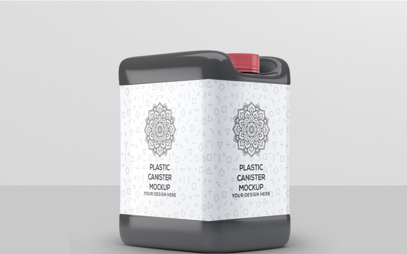 Bote de plástico - Mockup de bote de plástico