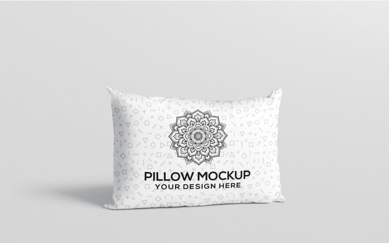 Mockup de almohada - Mockup de almohada rectangular