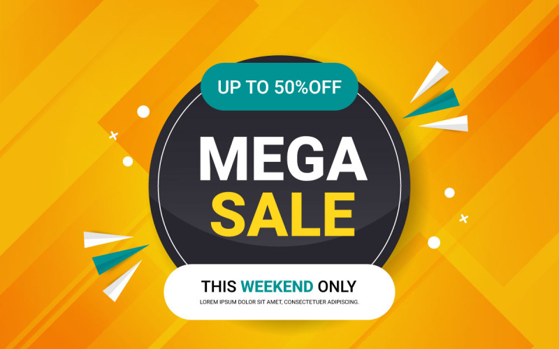 Sale banner set promotie met de gele achtergrond en super aanbieding banner