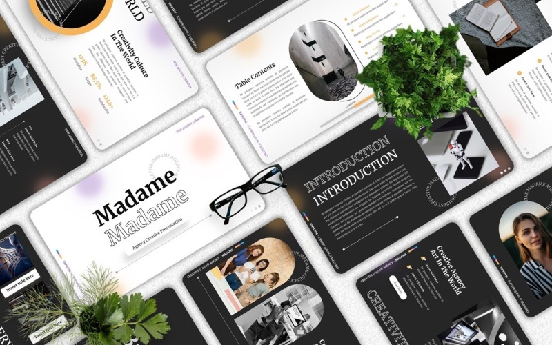 Madame – Agentur-Kreativ-Googleslide-Vorlage