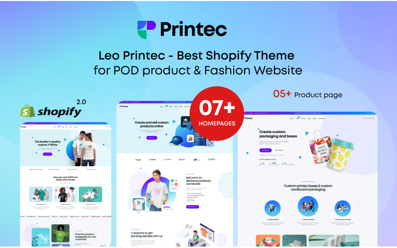 Leo Printec - Tema de Shopify para productos pod y moda