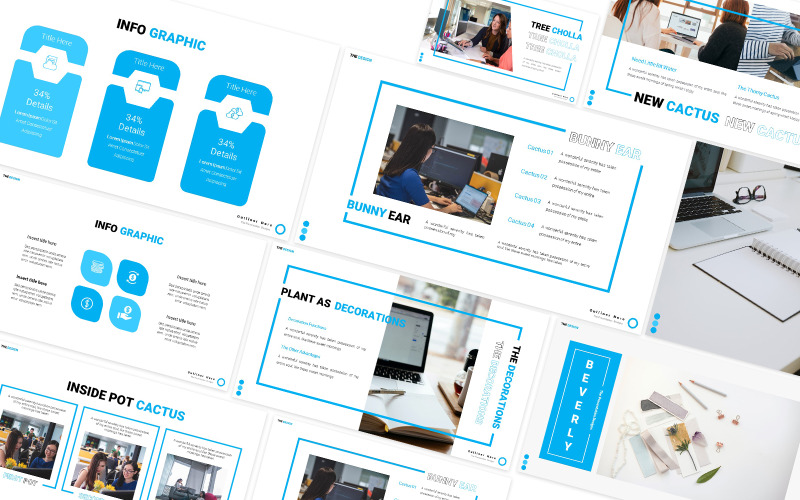 Conception Powerpoint Modèle PowerPoint de conception de Beverly - TemplateMonster