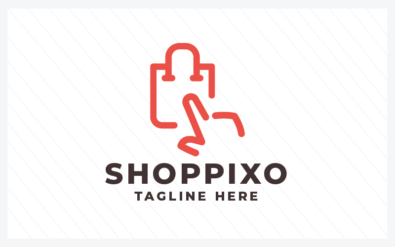 Modello di logo di Shoppixo Marketing Pro