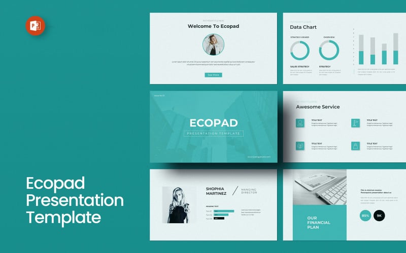 Modelo de Apresentação PowerPoint Ecopad