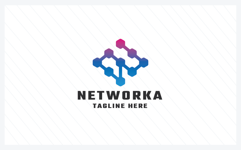 Networkiax Letter N Pro logotypmall