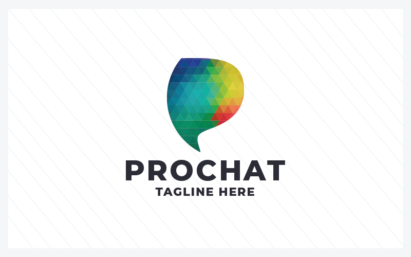 Professional Chat Pro Logo Template