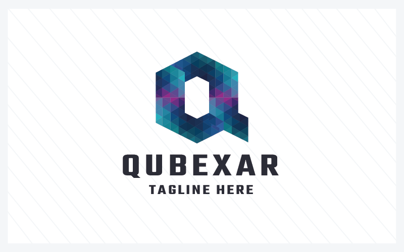 Šablona loga Qubexar Letter Q Pro