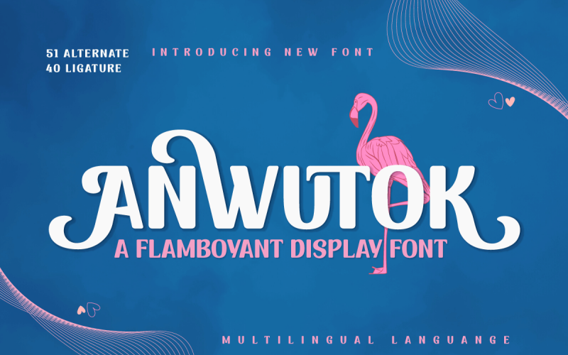ANWUTOK | Okázalé písmo displeje