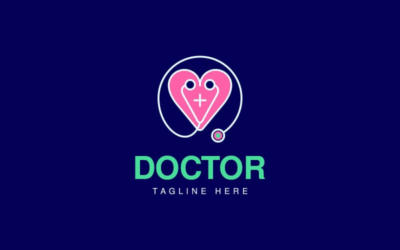 GRATUIT Doctor Love Logo Design Concept