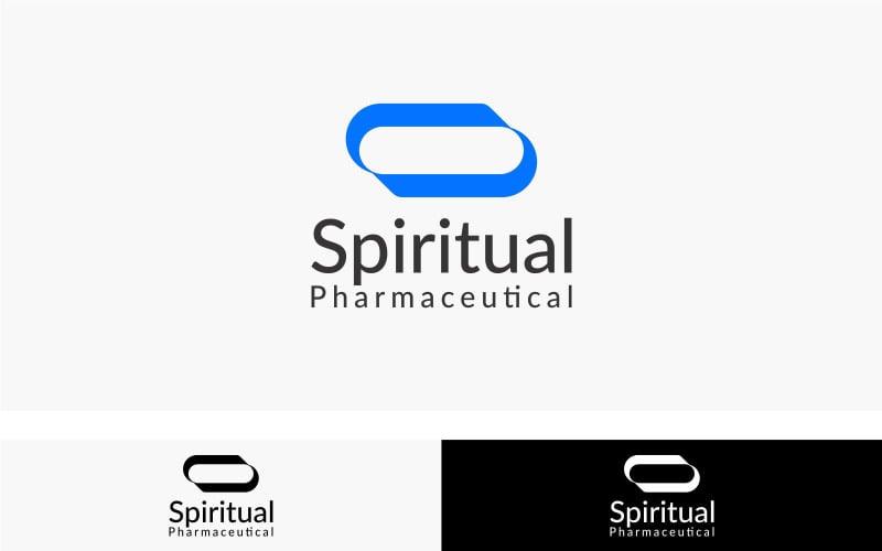 Modello di logo farmaceutico spirituale