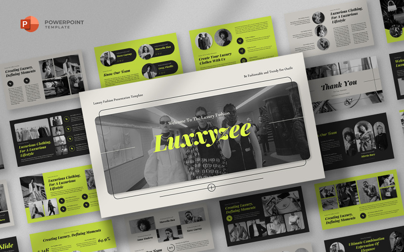 Luxxyzee — luksusowa moda szablon Powerpoint