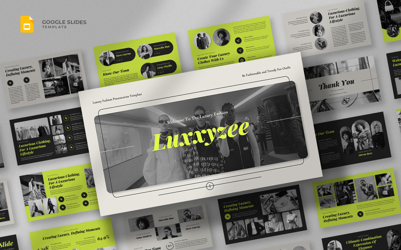Luxxyzee – розкішний шаблон Google Slides Fashion
