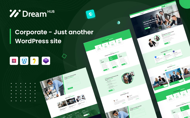 DreamHub — motyw WordPress dotyczący doradztwa korporacyjnego i biznesowego