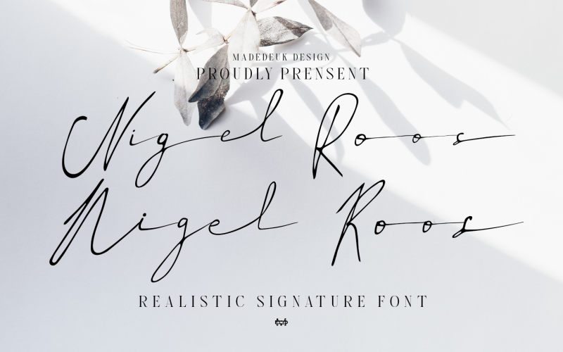 Nigel Roos Signature Font