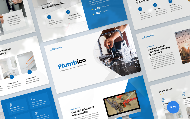 Plumbico - Plumbing Presentation Keynote Template