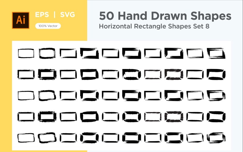 Horisontell rektangelform 50_Set V 8