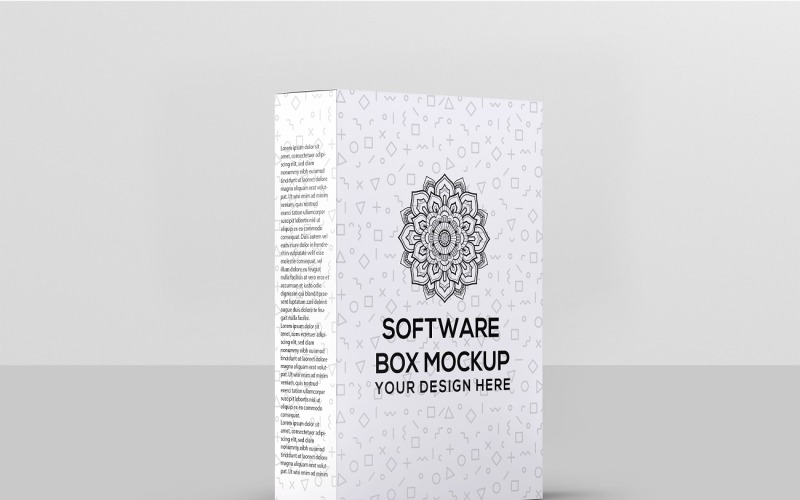 Scatola del software - Mockup della scatola del software
