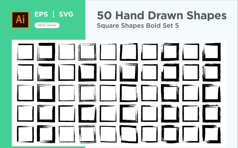 Square Shape Bold 50_Set V 5