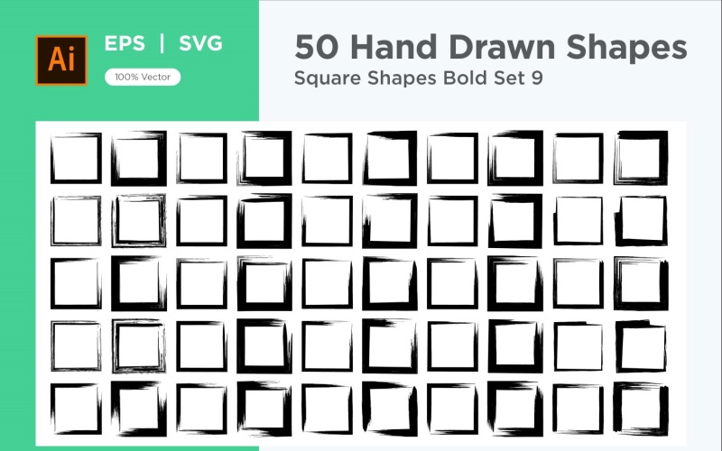 Square Shape Bold 50_Set V 9