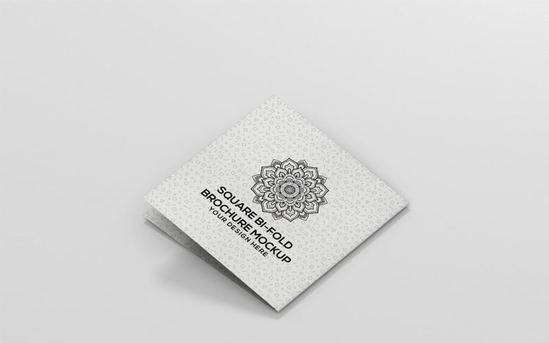 Mockup di brochure pieghevole quadrato quadrato