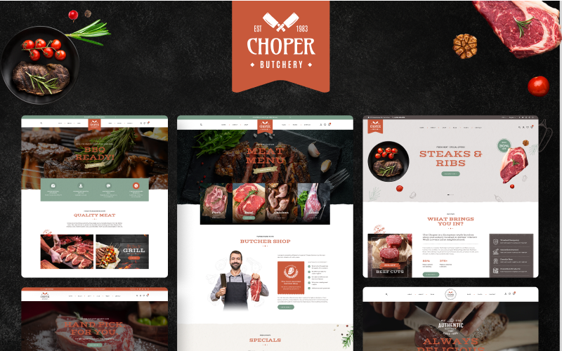 Ap Choper - Shopify-thema voor vers vlees en supermarkt