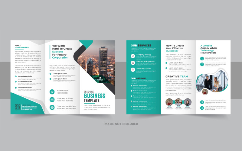 Брошюра о бизнесе Макет брошюры в три сложения
