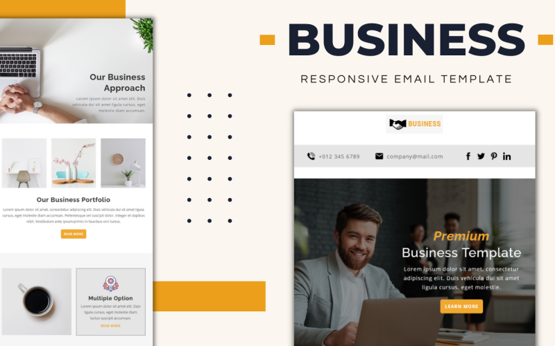 Business – Víceúčelová responzivní e-mailová šablona