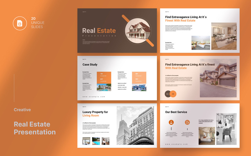 Präsentationsvorlage für Eigenheimimmobilien