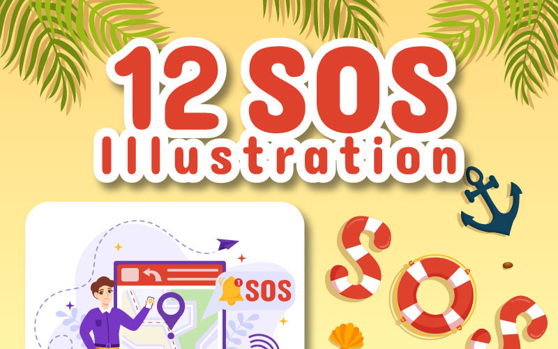 12 SOS Bericht Emergency Illustratie