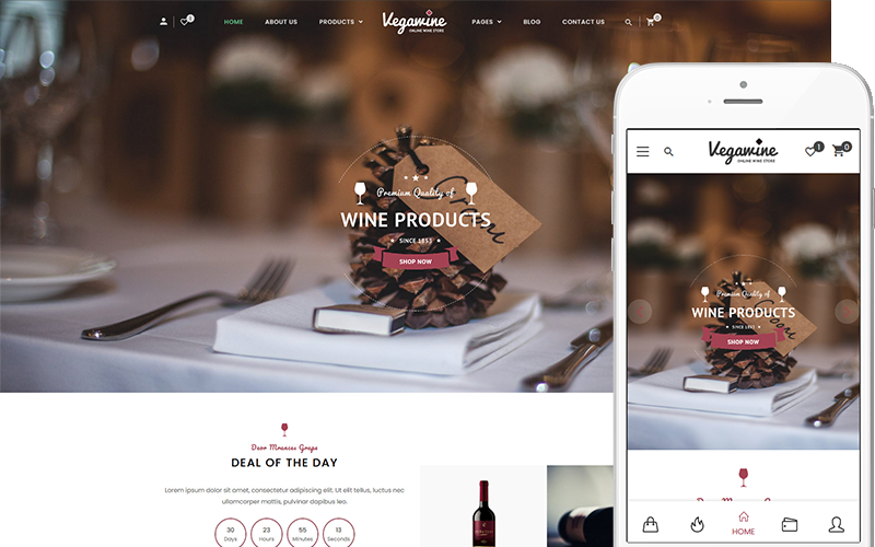 Vegawine - Wine, Winery and Vineyard Theme WooCommerce Theme