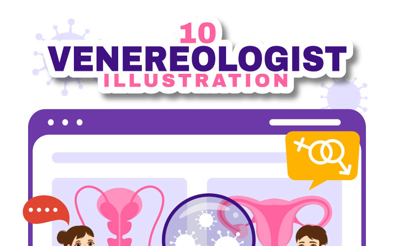 10 Ilustração de diagnóstico venereologista