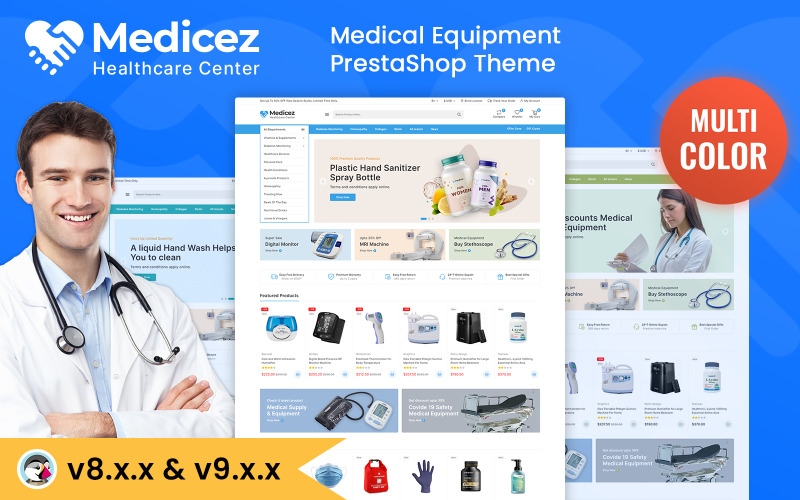 Medicez – téma PrestaShop pro lékařství, léky a farmacii