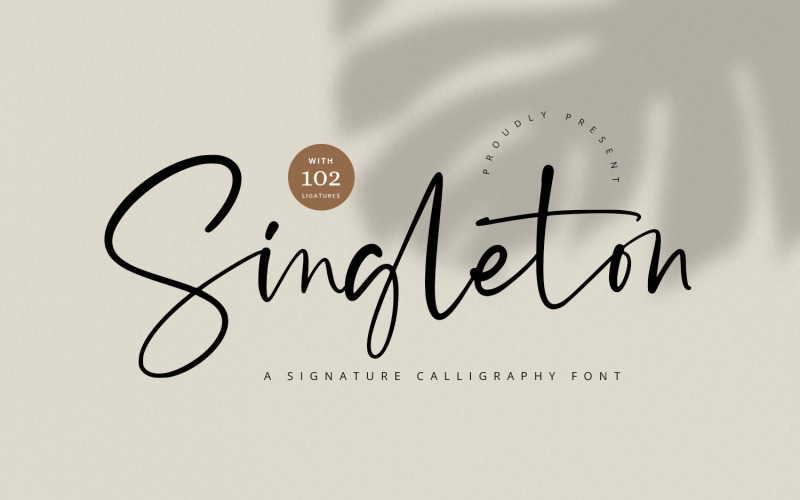 Singleton - фірмовий шрифт