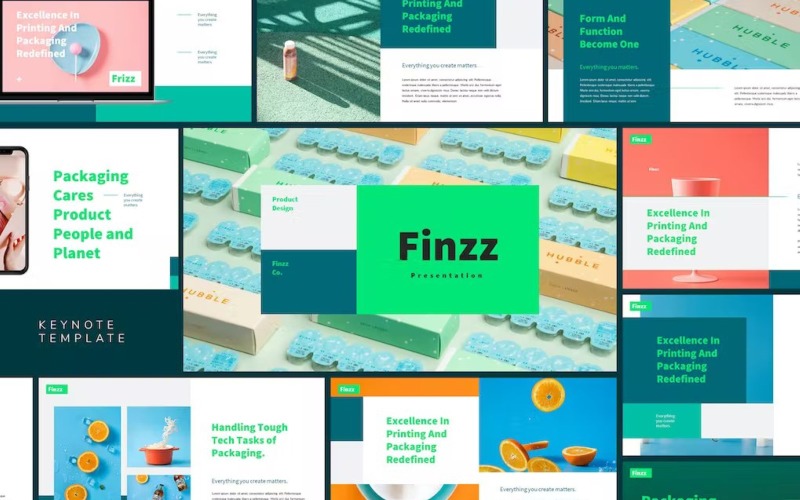 Frizz - Plantilla de Keynote para agencia creativa