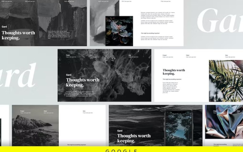 GARD - Plantilla de diapositivas de Google moderna y minimalista