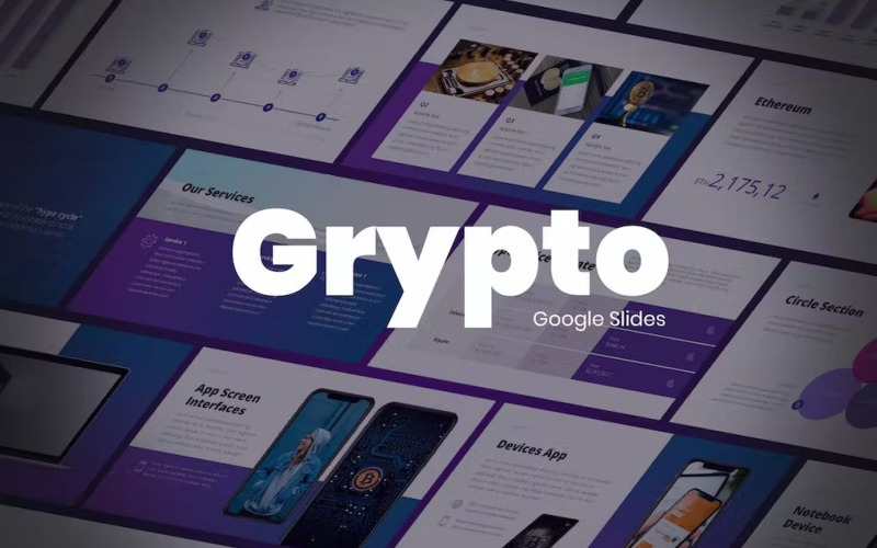 Grypto – Tech Google Slides-Vorlage