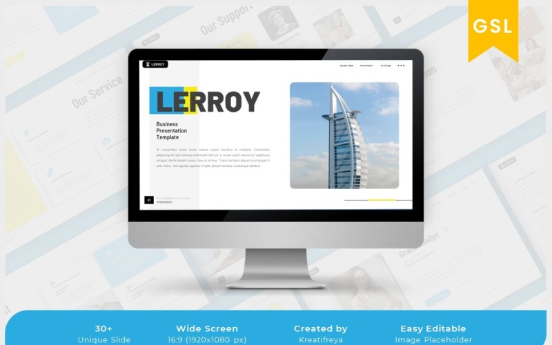 LERROY – Google Slide-Präsentationsvorlage