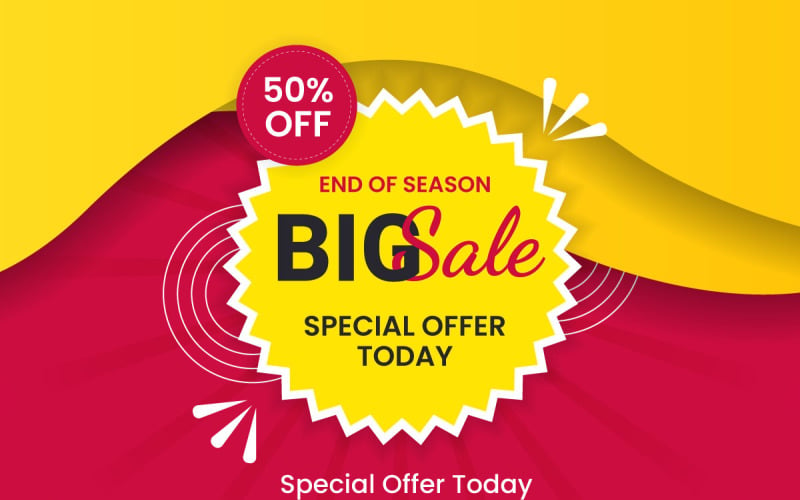 Sale  banner set promotion with color background and super offer banner template