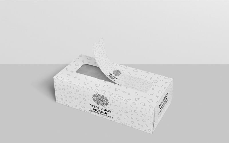 Tissue Box - Tissue Paper Box Mockup