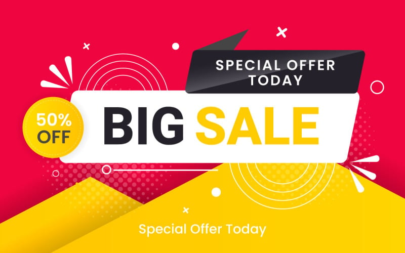 Vector sale  banner set promotion with color background and super offer banner template idea