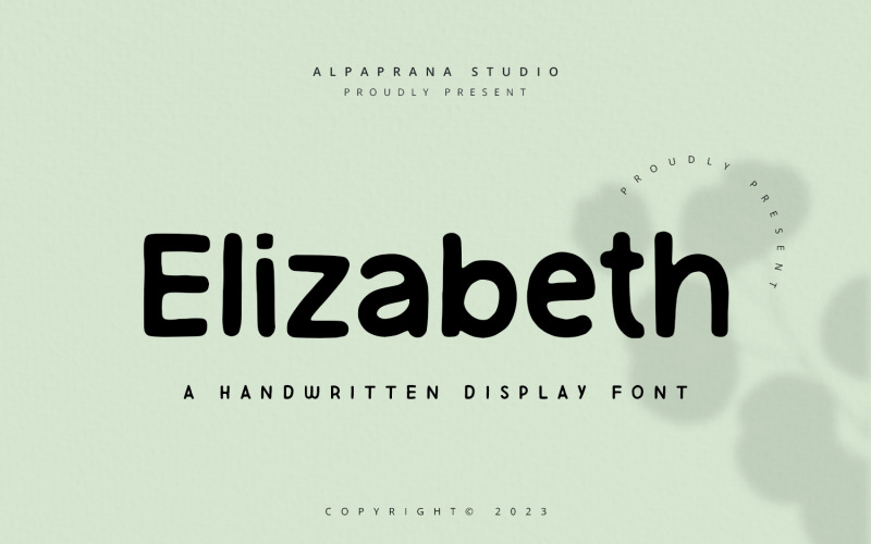 Elizabeth - handgeschreven lettertype